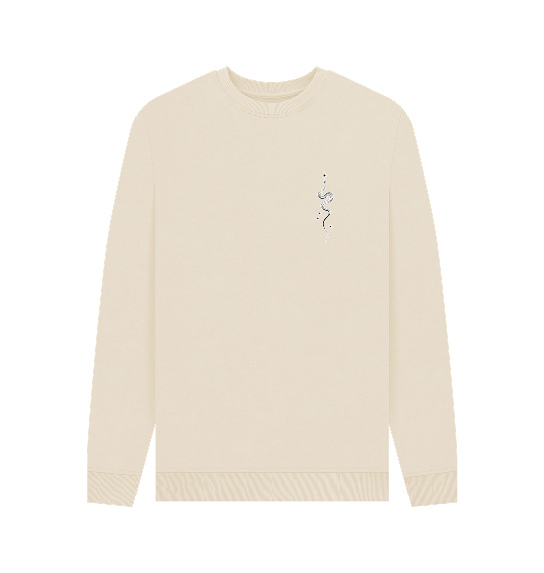 Oat Starry Snake Accent Pocket Men's Sweater