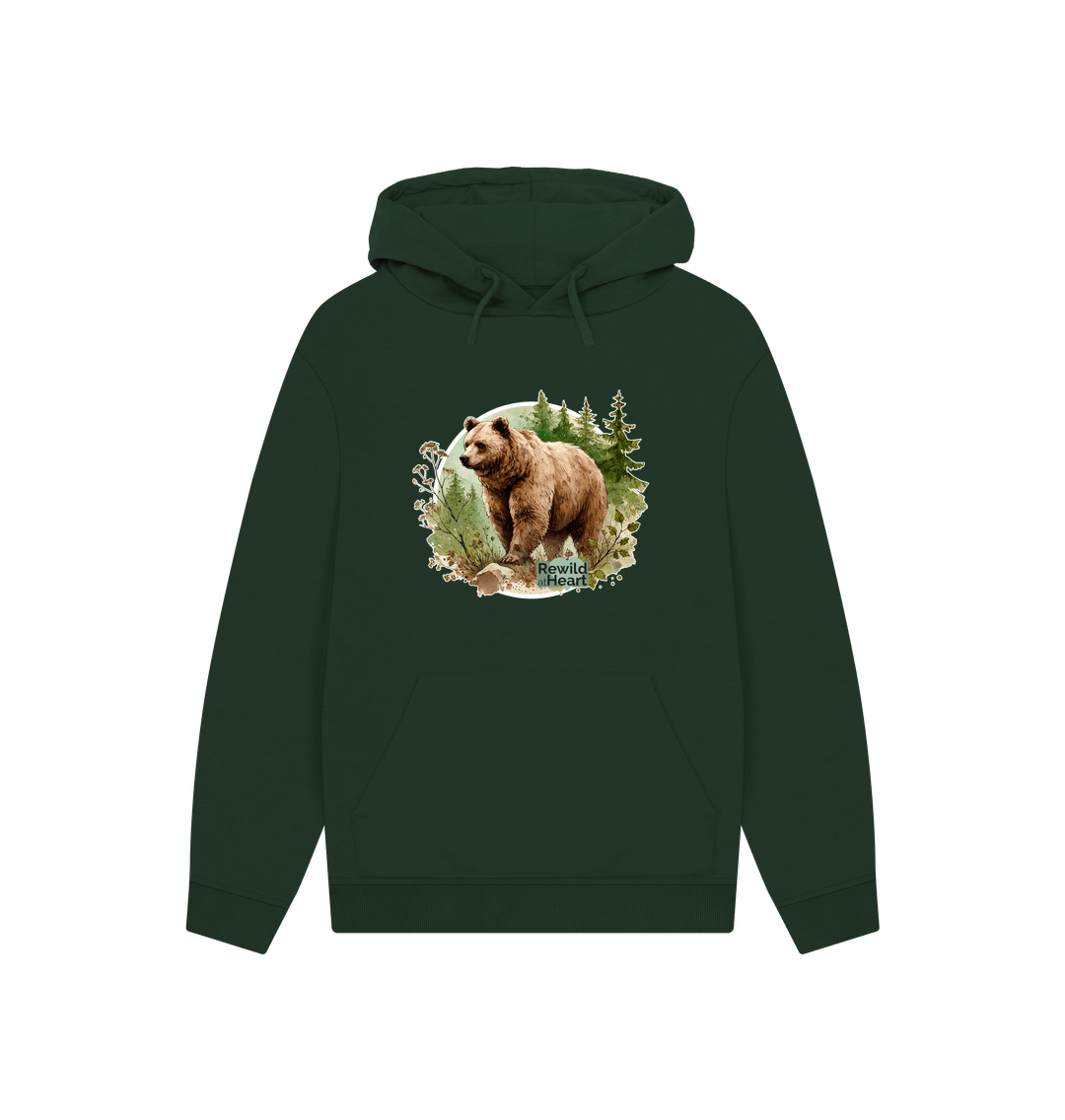 Evergreen Brown Bear Wilderness Hoodie