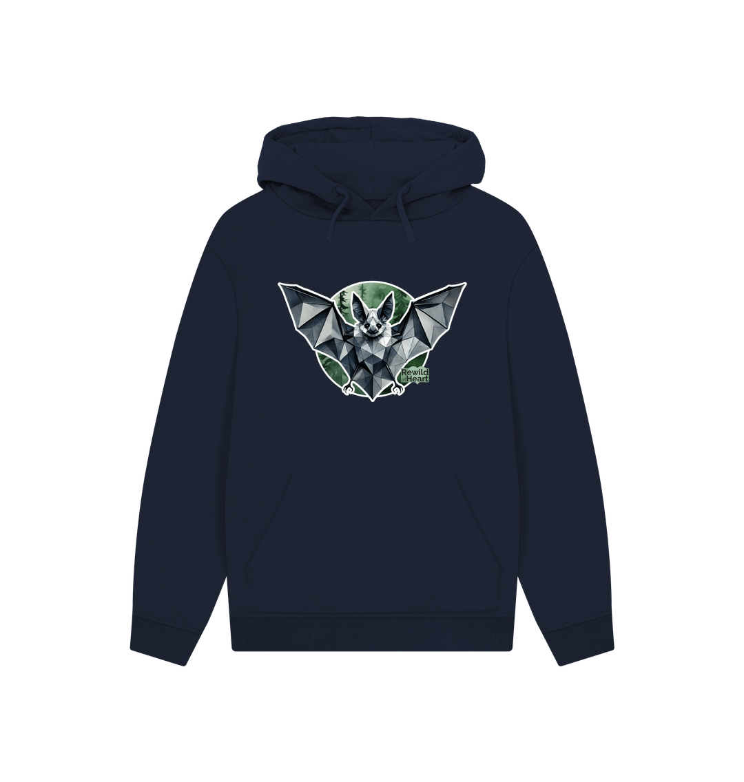 Navy Grey Long-Eared Bat Hoodie