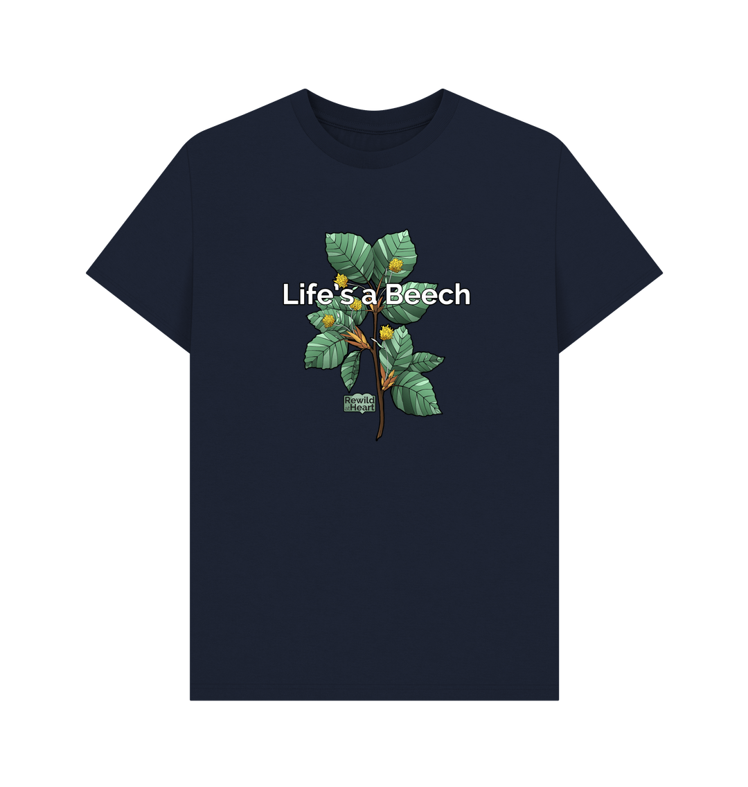 Navy Blue Printed T-shirt