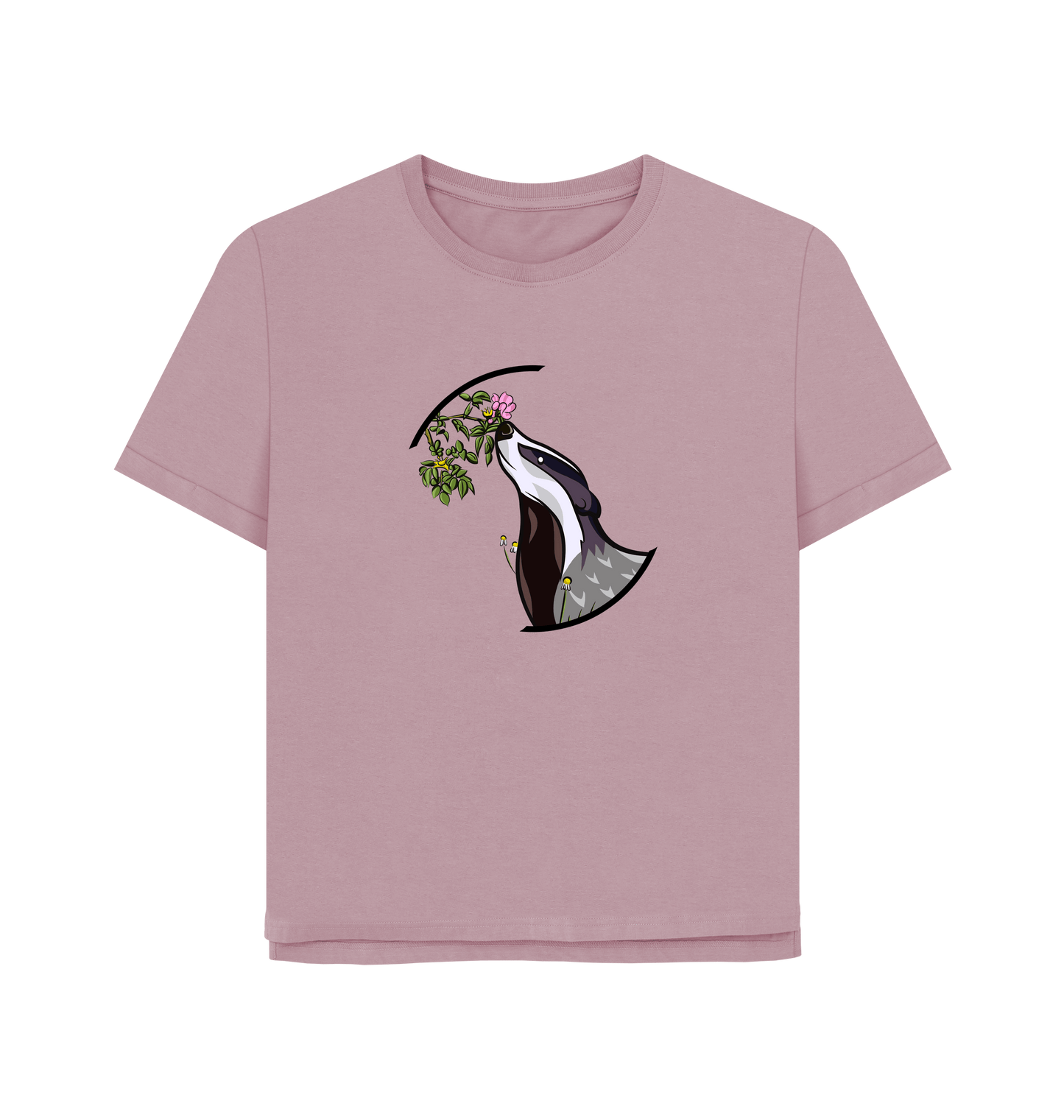 Mauve Printed T-shirt Front