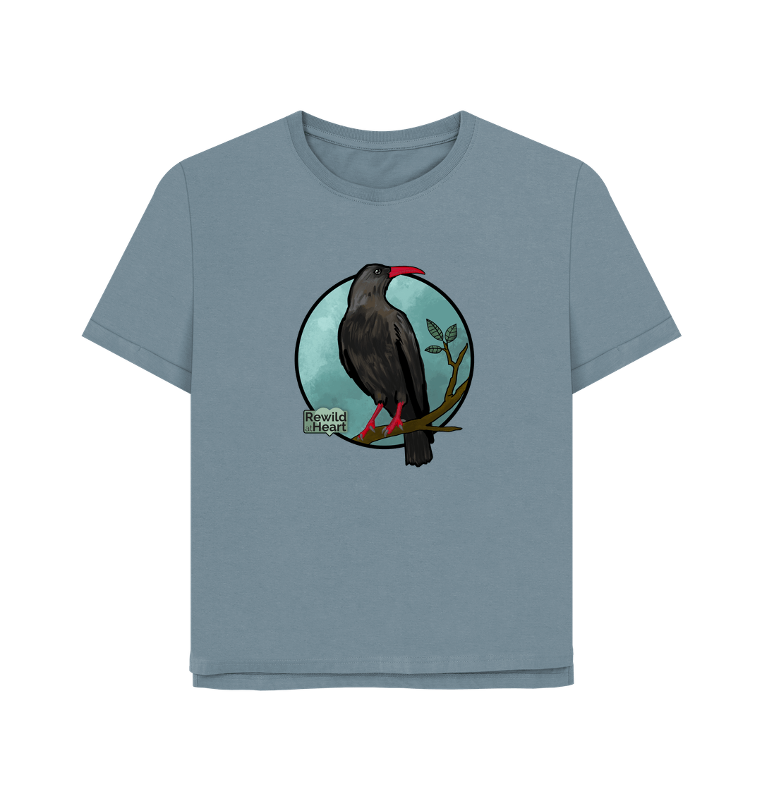 Stone Blue Chough Solace Women's Relaxed-Fit T-Shirt