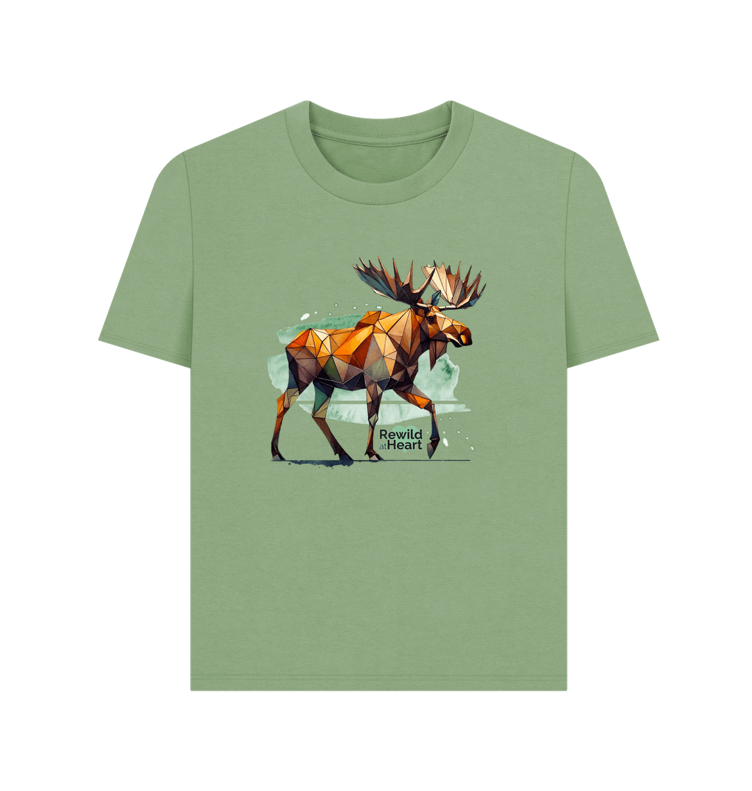 Sage Mighty Moose Mosaic Women's Classic T-Shirt