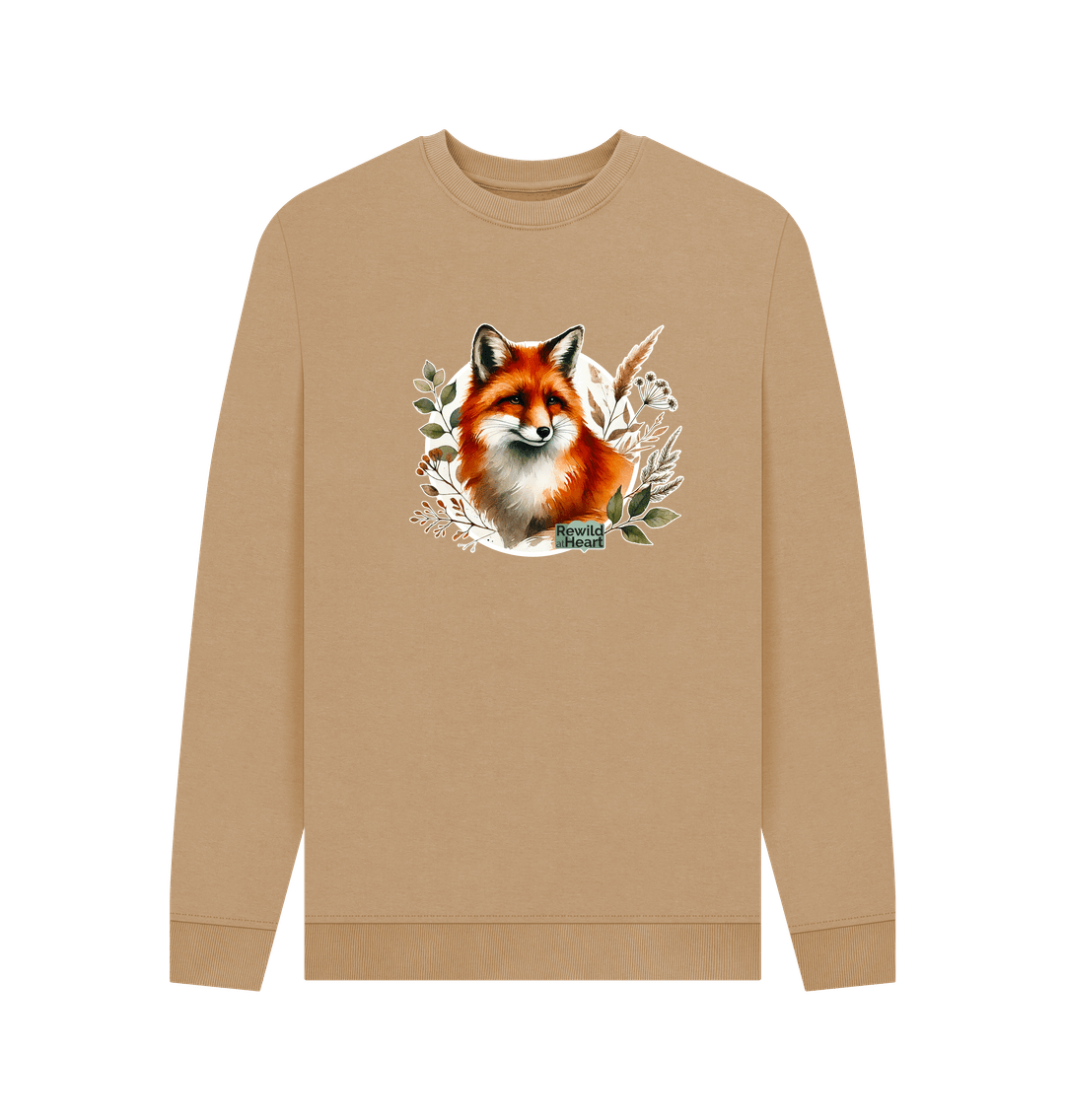 Sand Woodland Fox Men's Sweater