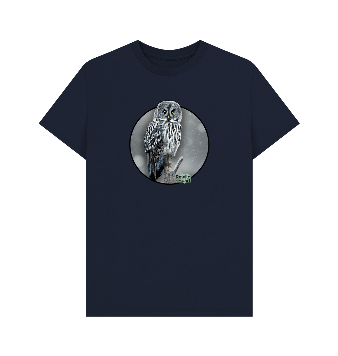 Navy Blue Printed T-shirt