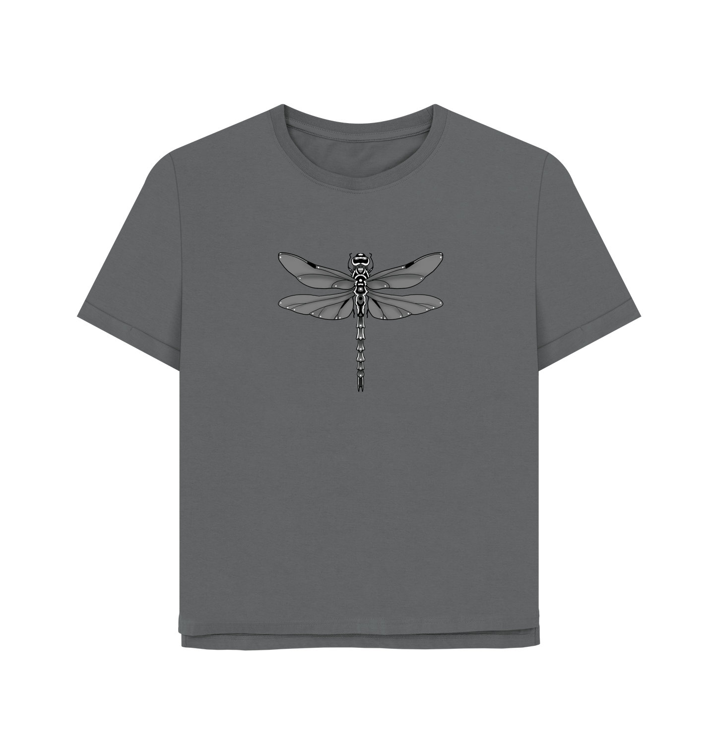 Slate Grey Printed T-shirt Front