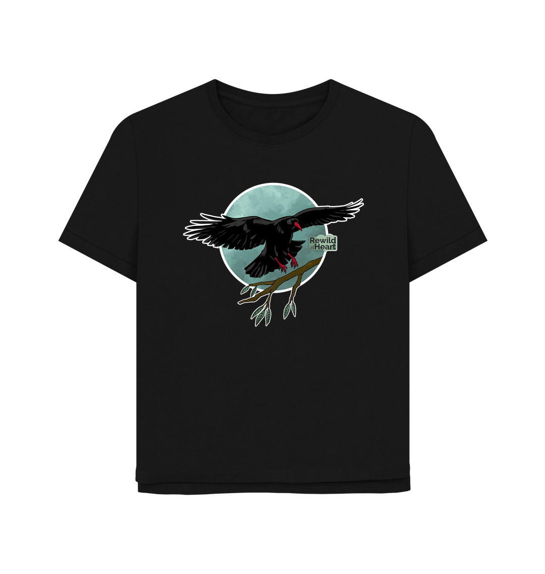 Black Chough Coastal Breeze Women's Relaxed-Fit T-Shirt