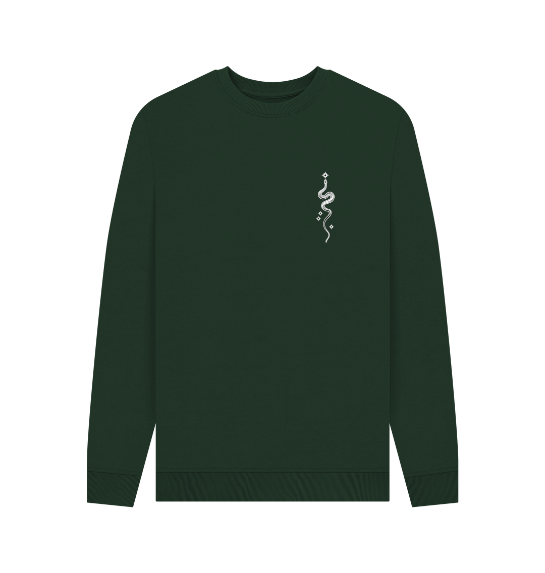 Evergreen Starry Snake Accent Pocket Men's Sweater