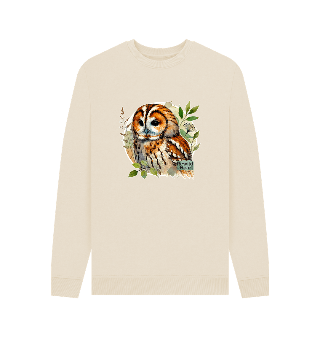 Oat Tawny Owl Forest Men's Sweater