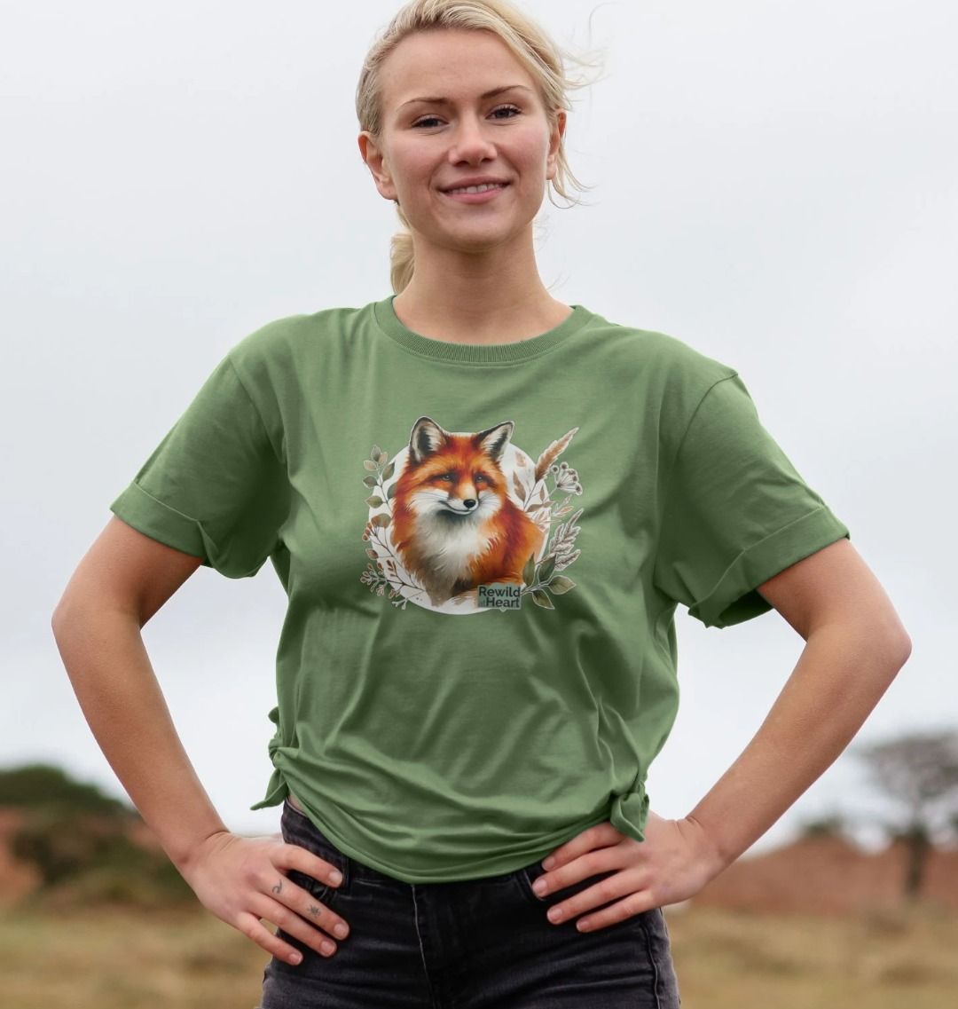 Woodland Fox Women's Relaxed-Fit T-Shirt