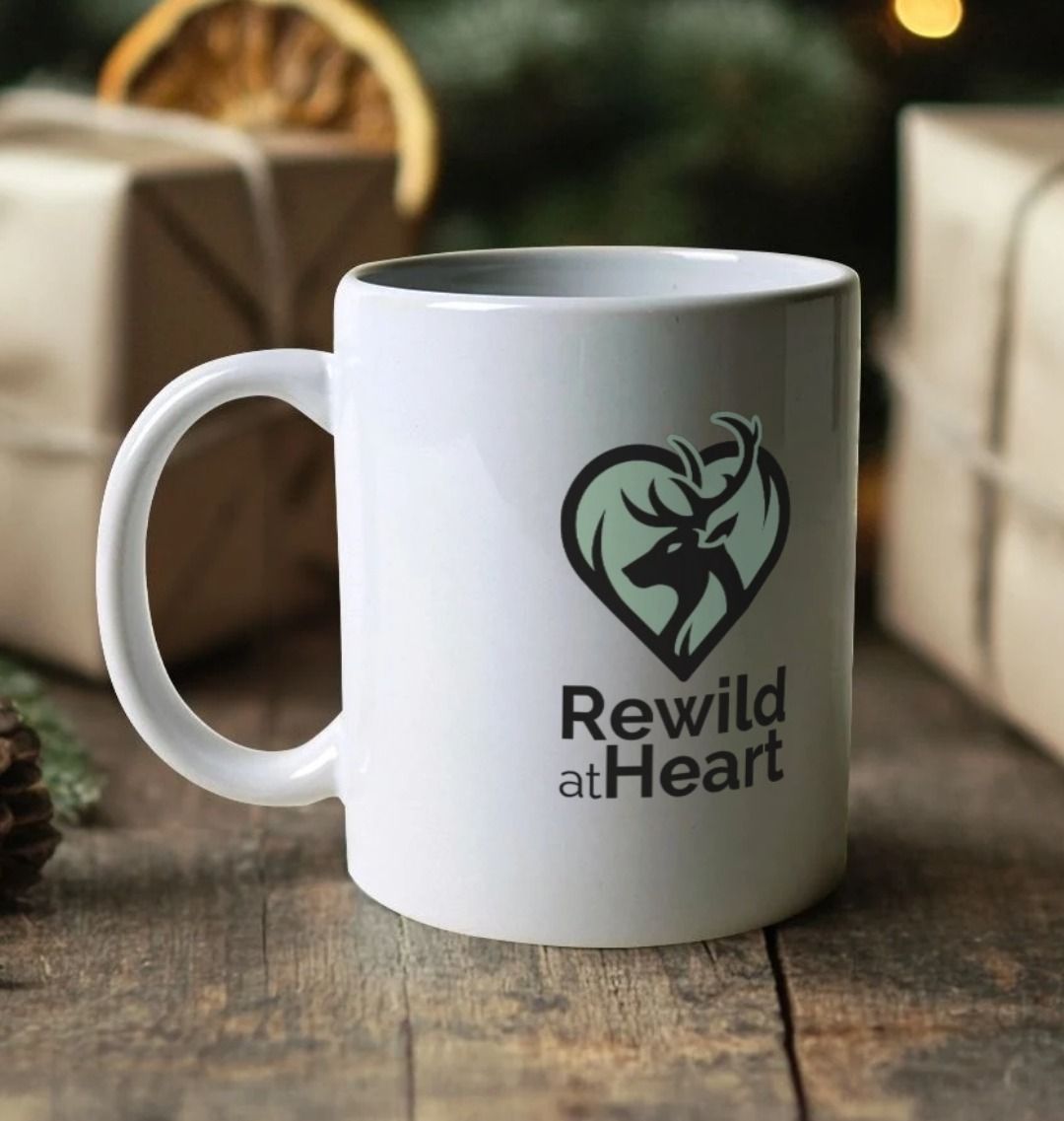 British Songbird Wreath Mug