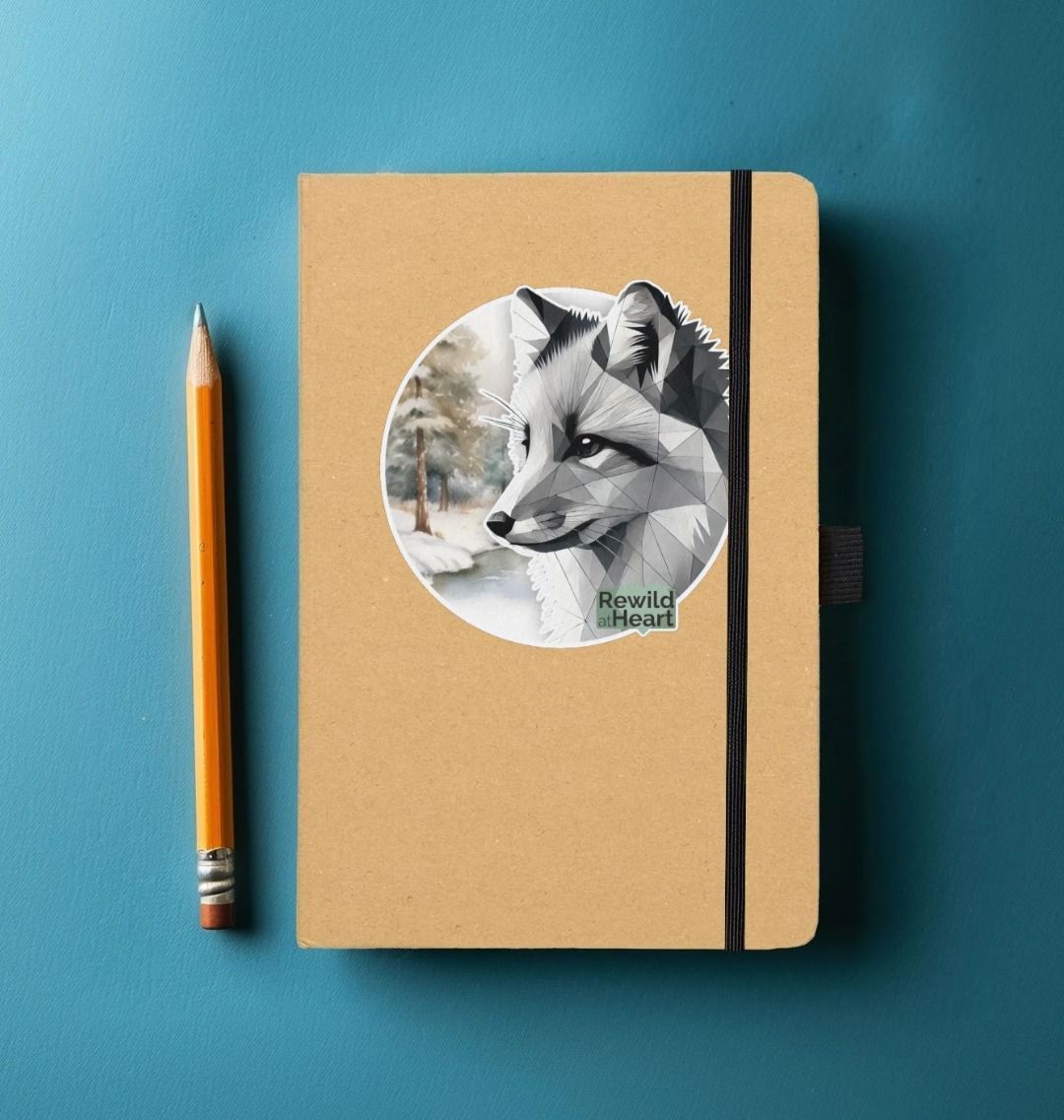 Silent Arctic Fox Notepad