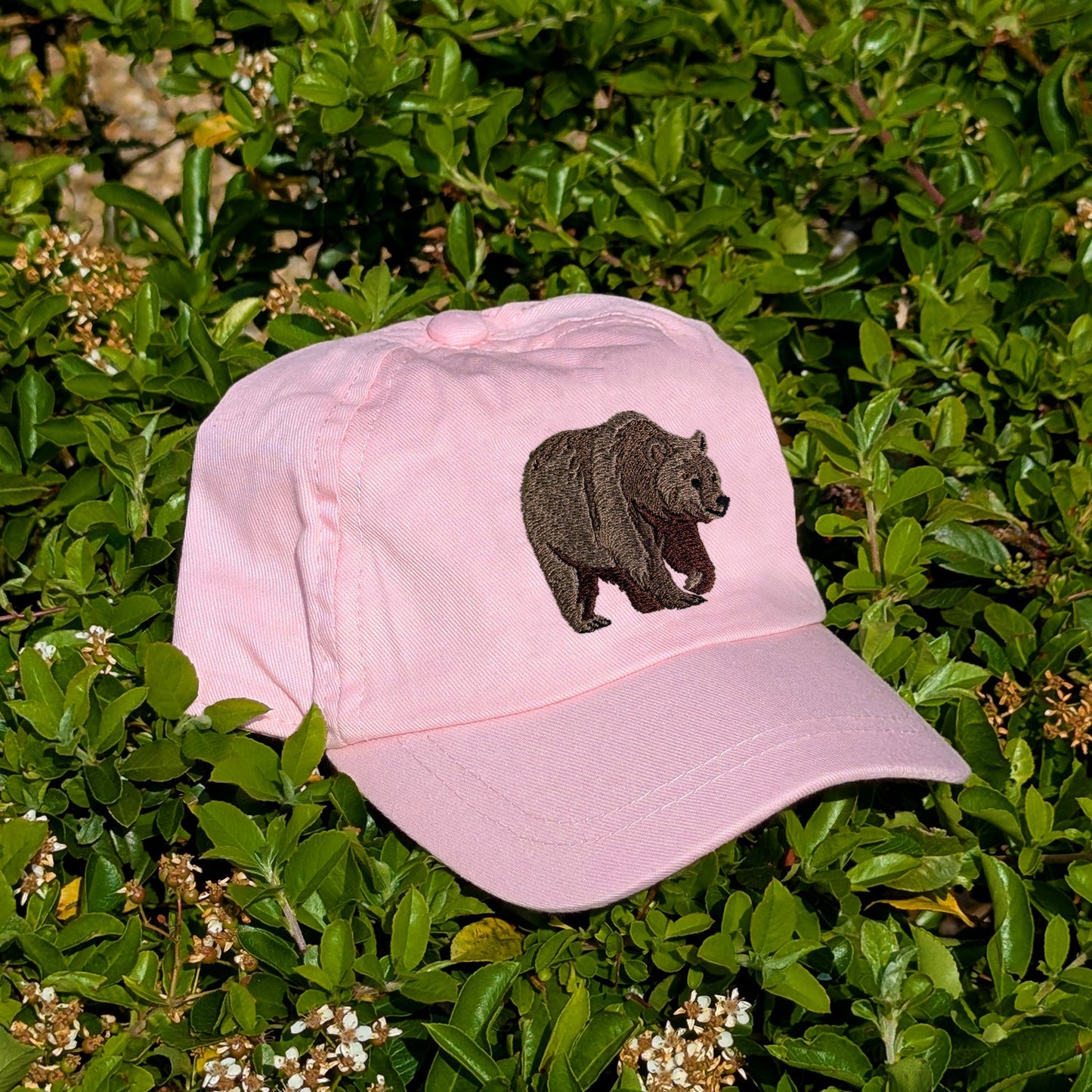 Brown Bear Embroidered Baby/Toddler Cap (up to 5 years)