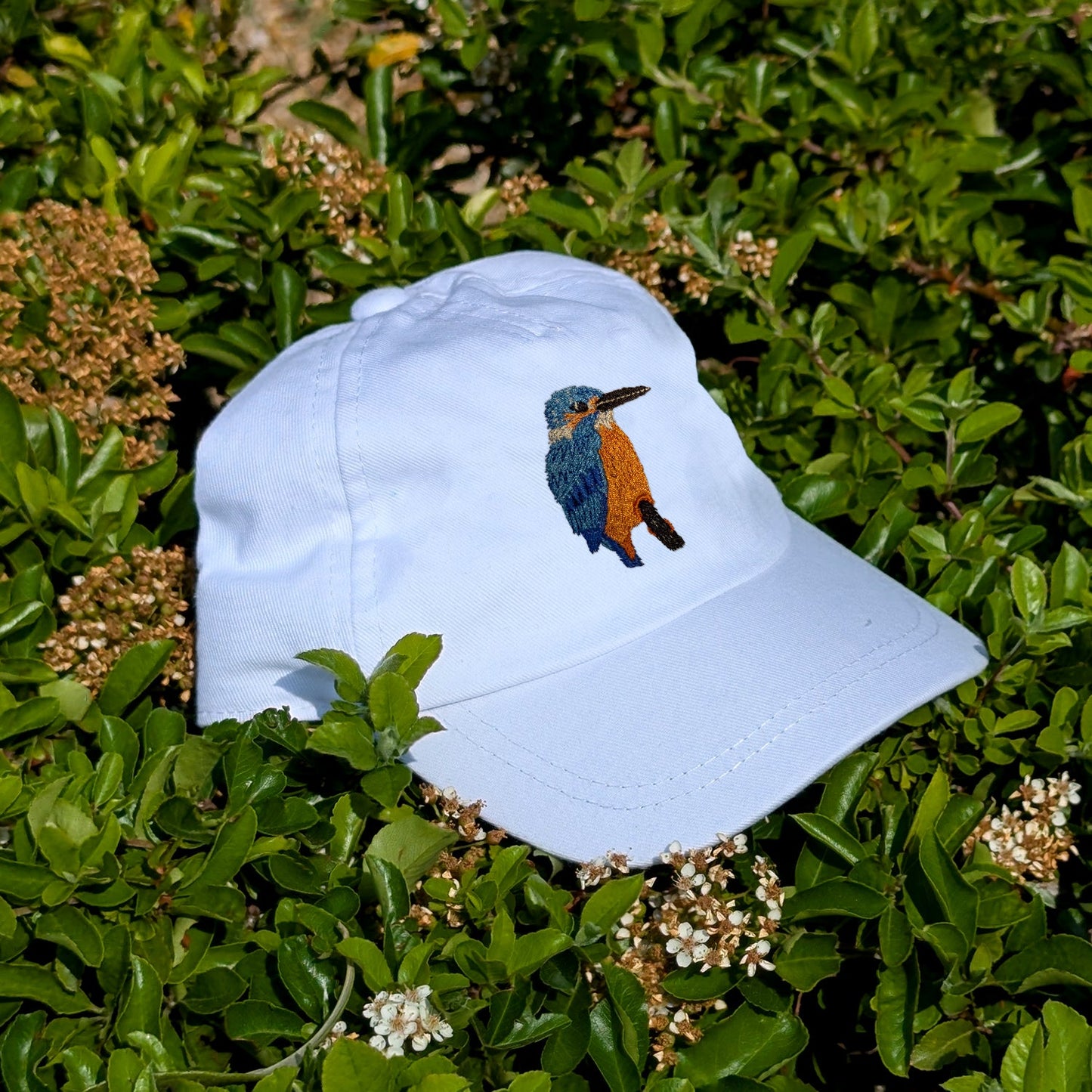 Kingfisher Embroidered Baby/Toddler Cap (up to 5 years)