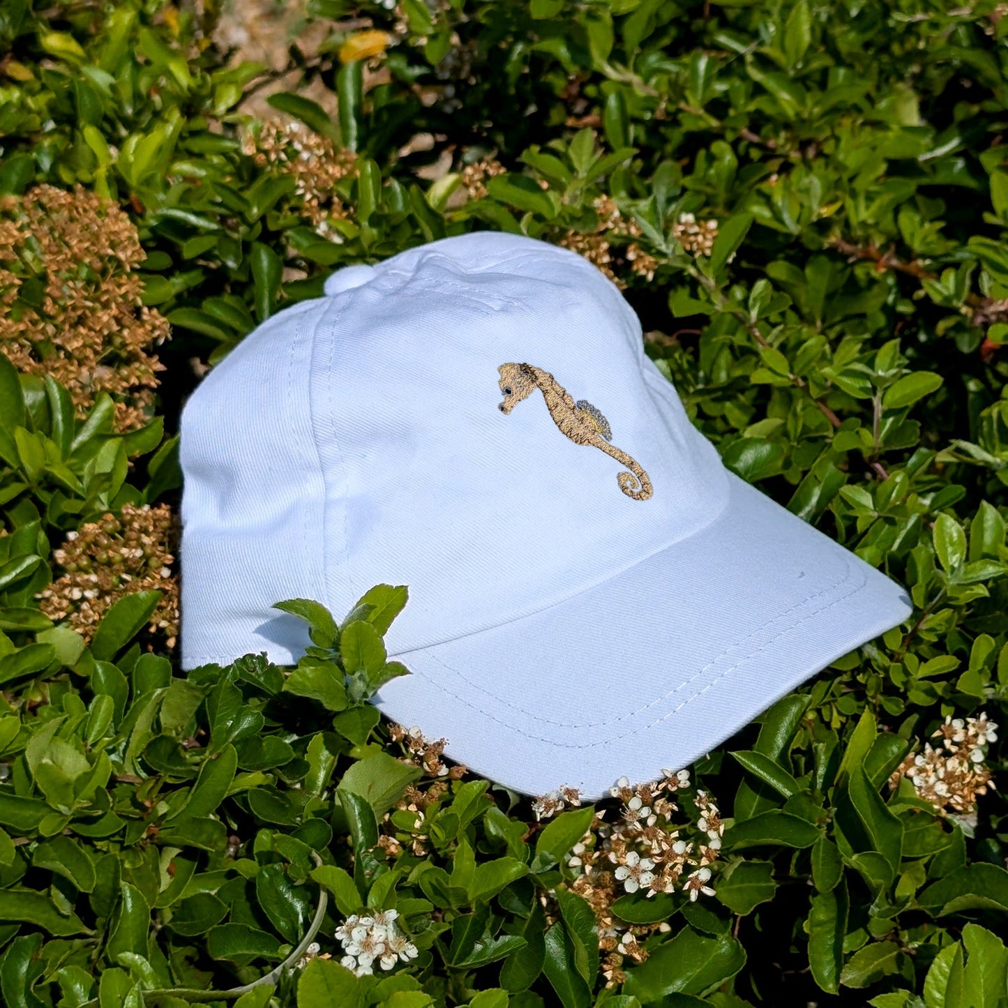 Seahorse Embroidered Baby/Toddler Cap (up to 5 years)