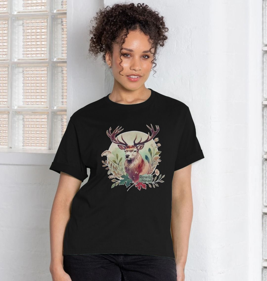 Red Deer Stag Spirit Women's Relaxed-Fit T-Shirt