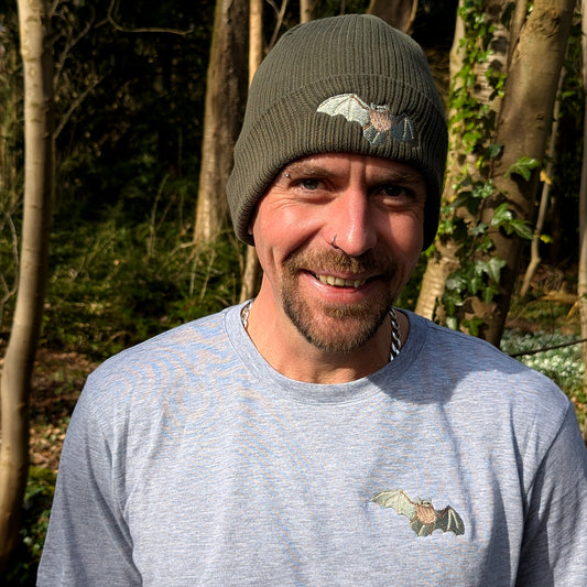 Pipistrelle Bat Embroidered Beanie