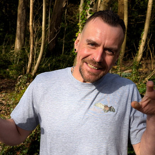 Pipistrelle Bat Embroidered Unisex T-Shirt