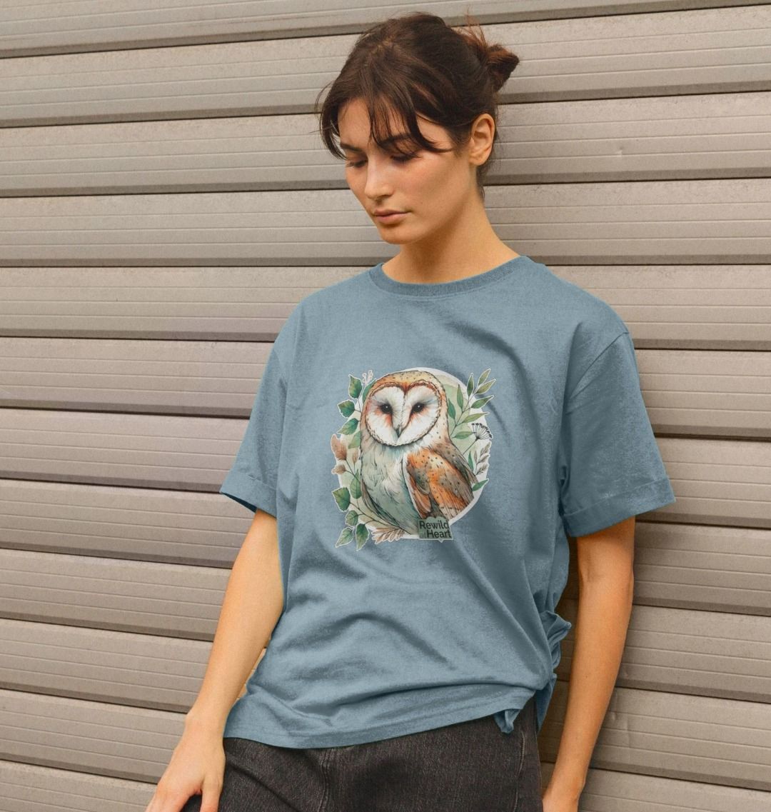 Barn Owl Woodland Women's Relaxed-Fit T-Shirt
