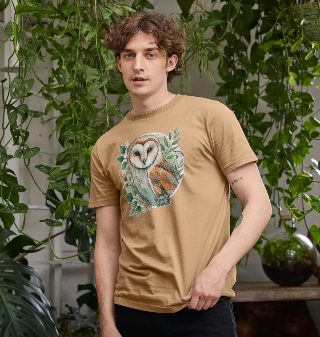 Barn Owl Woodland Men's T-Shirt
