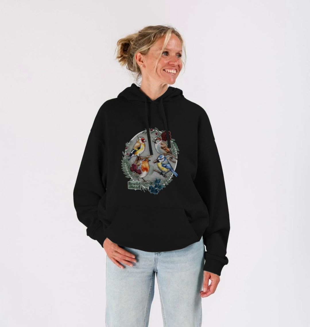British Songbird Wreath Hoodie