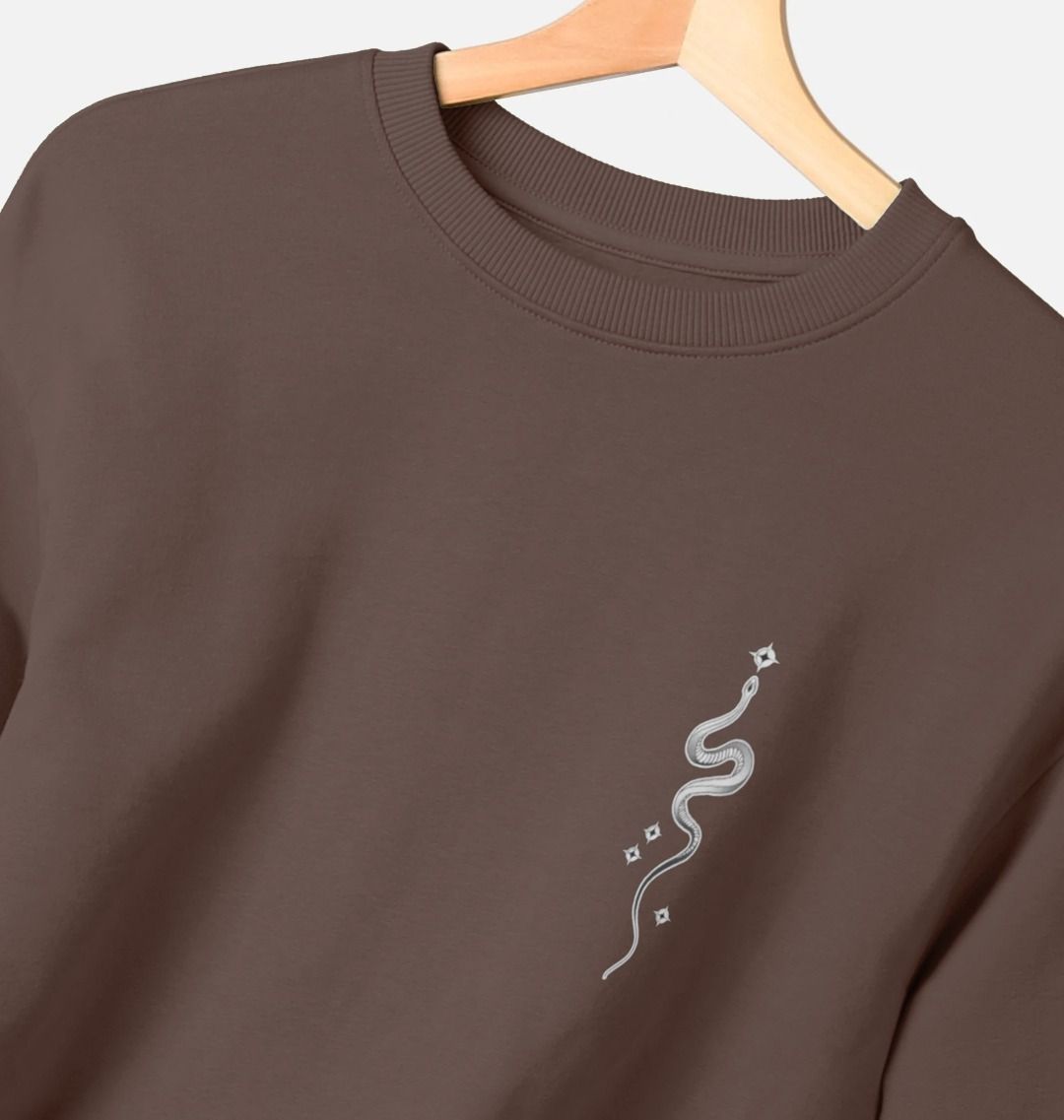 Starry Snake Accent Pocket Women's Oversized Jumper