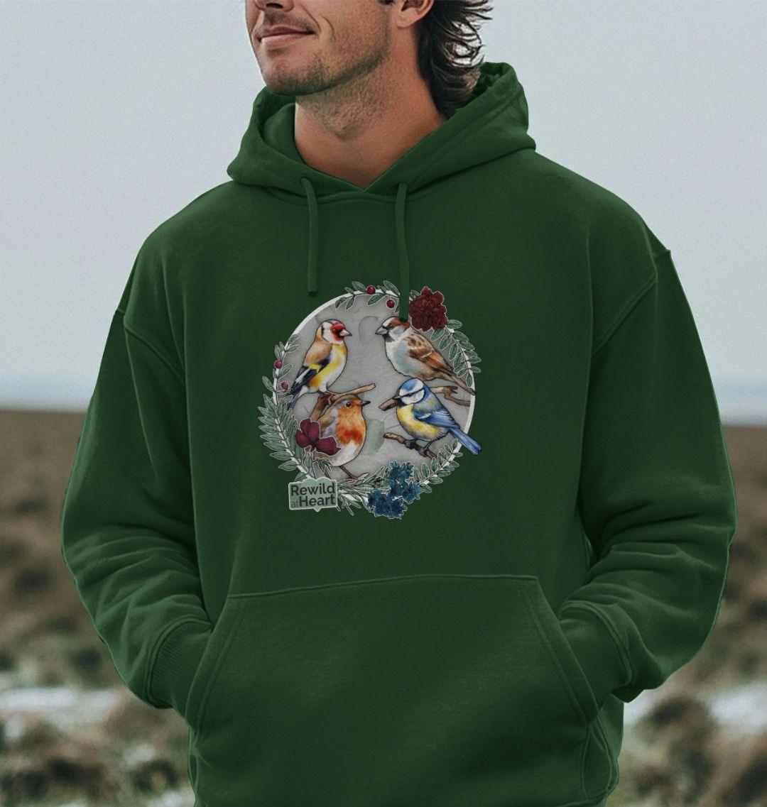 British Songbird Wreath Hoodie