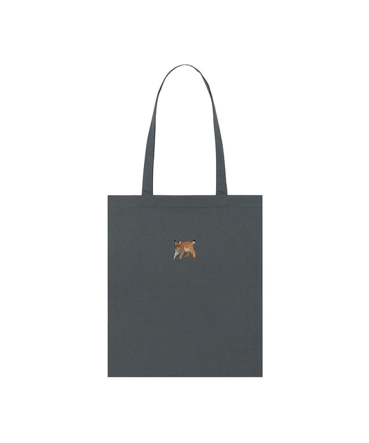Lynx Embroidered Tote Bag
