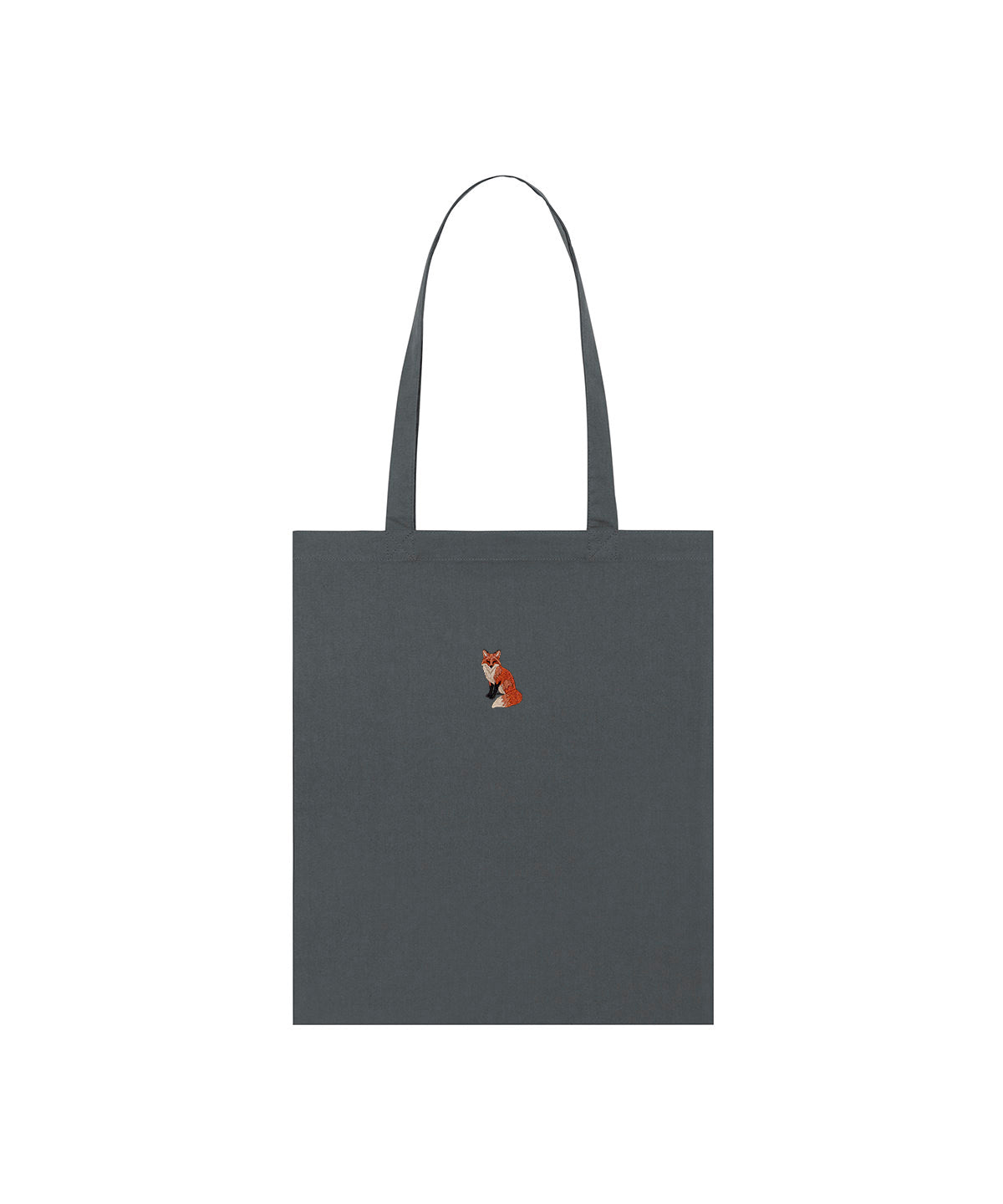 Fox Embroidered Tote Bag