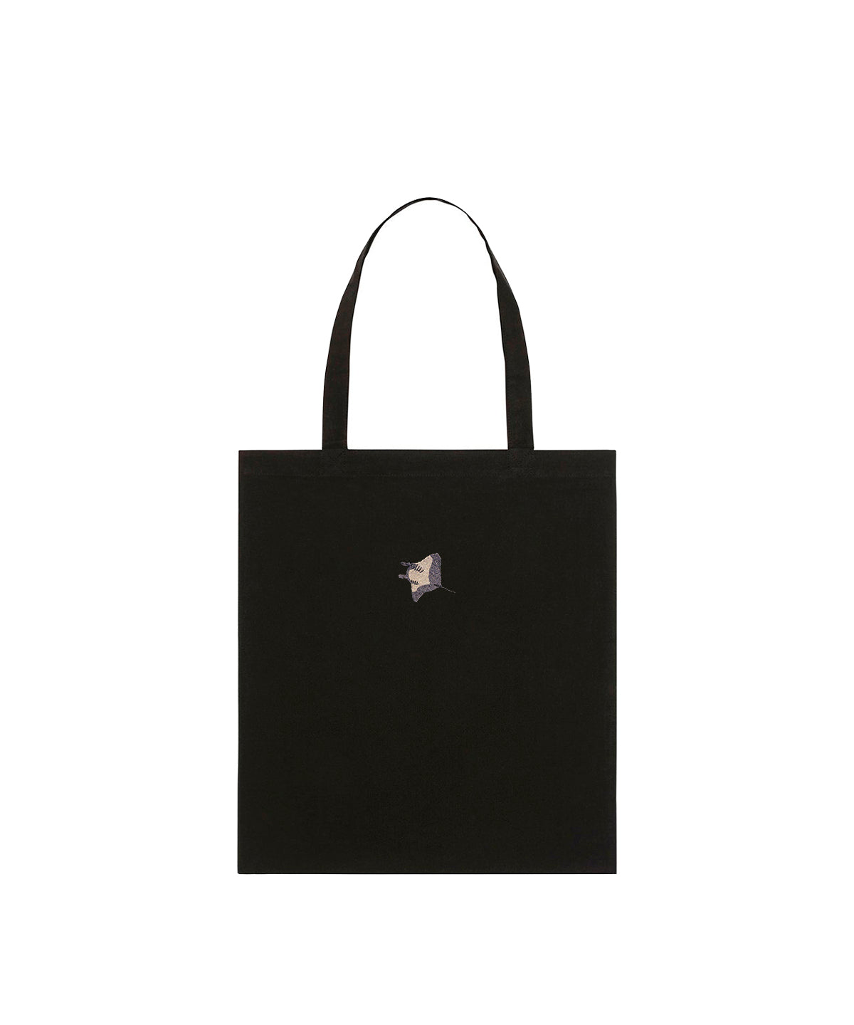 Manta Ray Embroidered Tote Bag