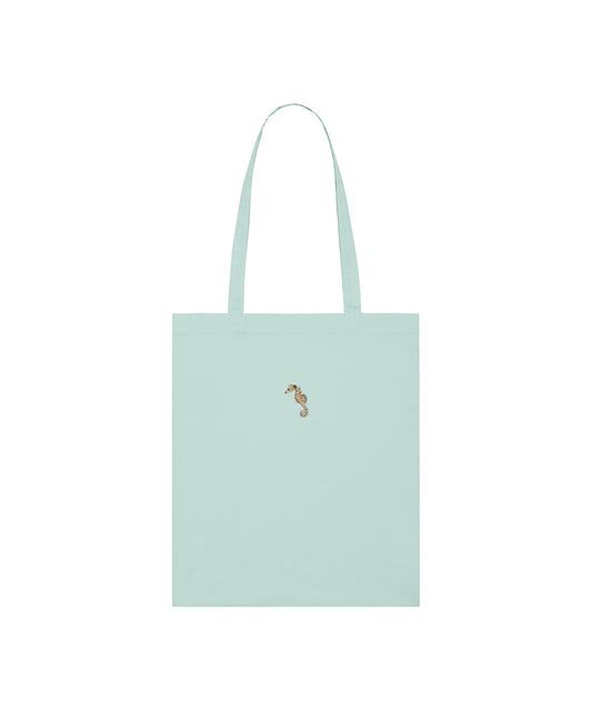 Seahorse Embroidered Tote Bag