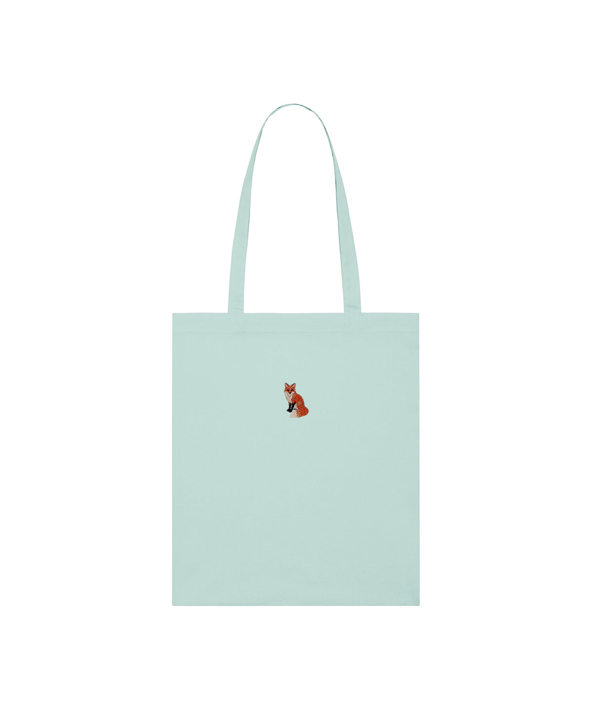 Fox Embroidered Tote Bag