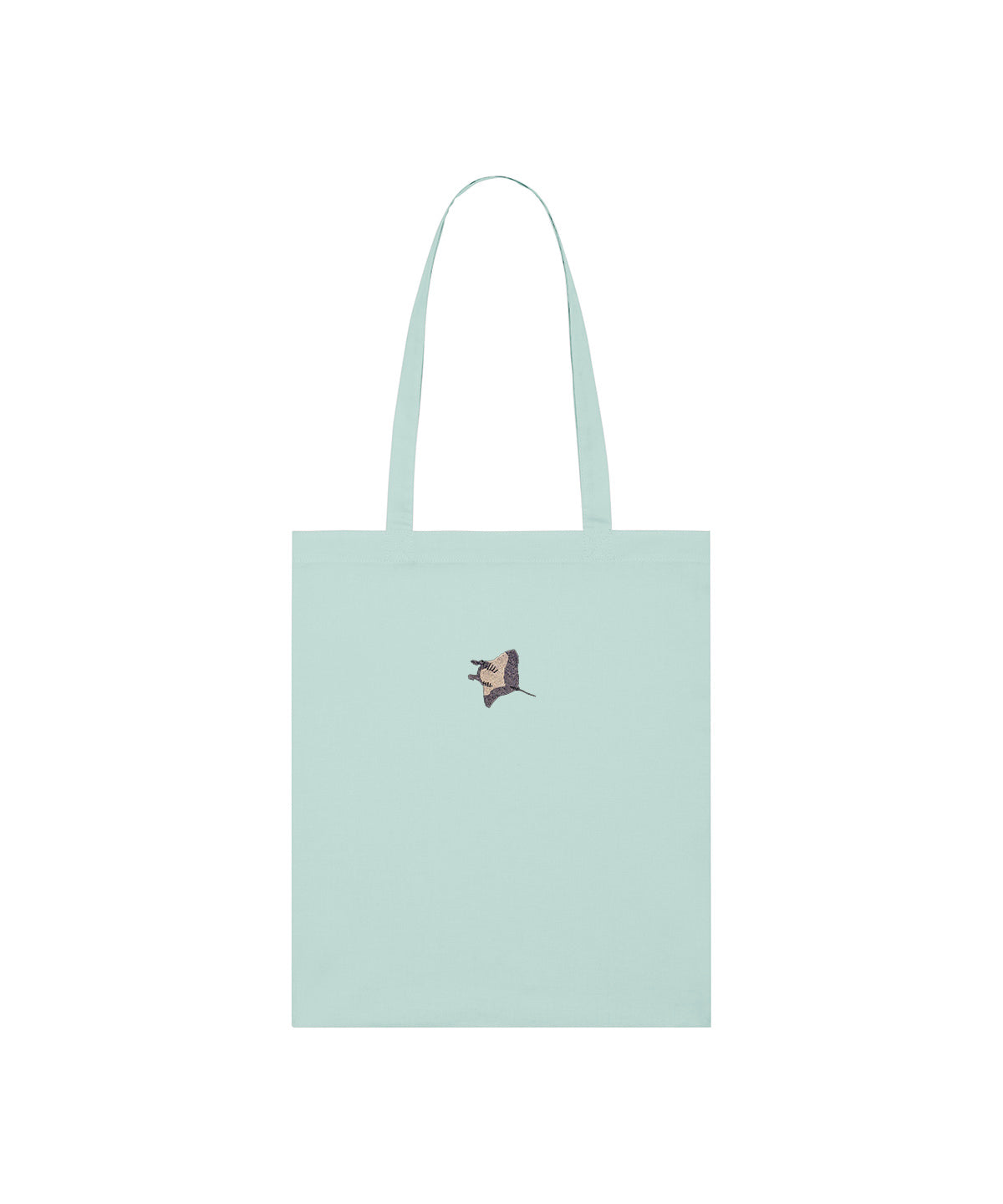 Manta Ray Embroidered Tote Bag