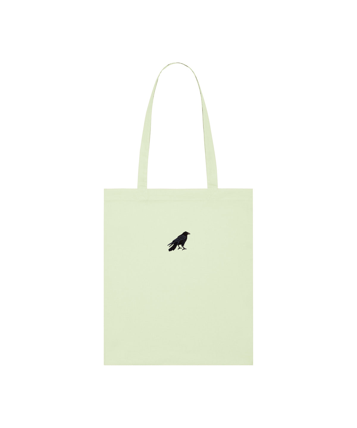 Crow Embroidered Tote Bag