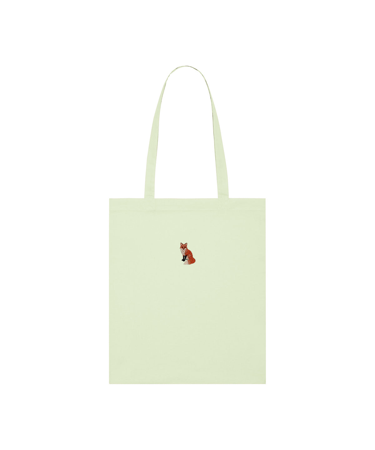 Fox Embroidered Tote Bag