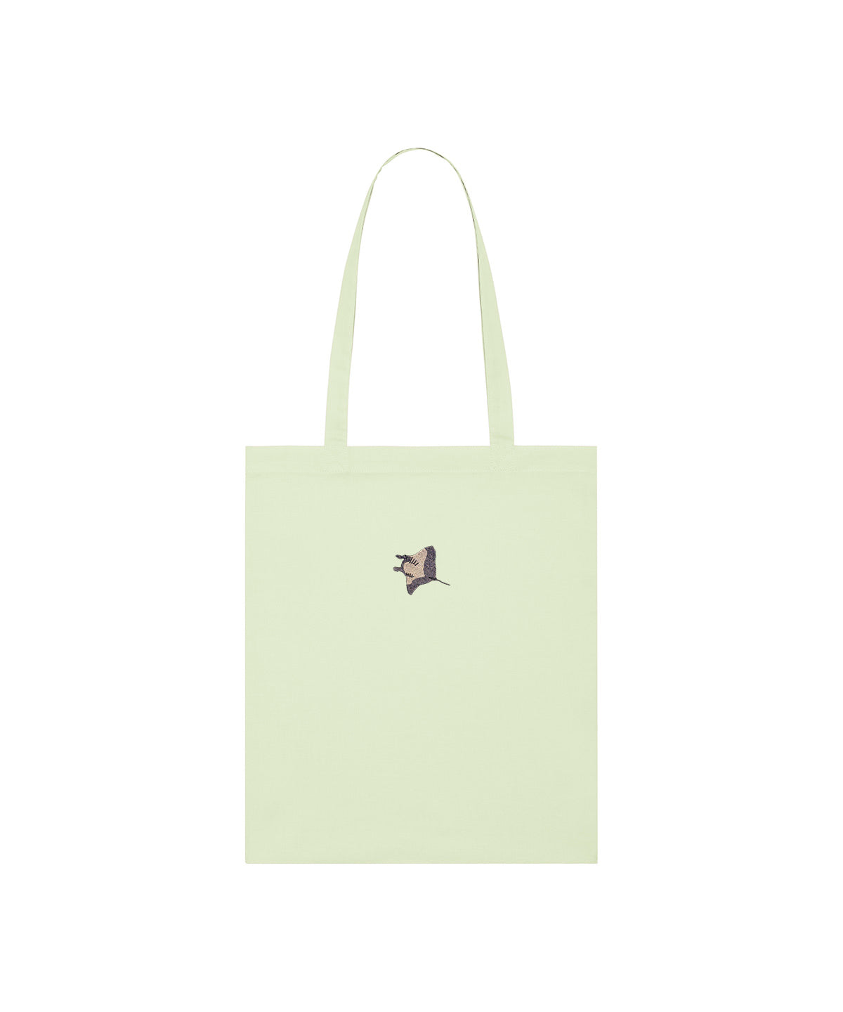 Manta Ray Embroidered Tote Bag