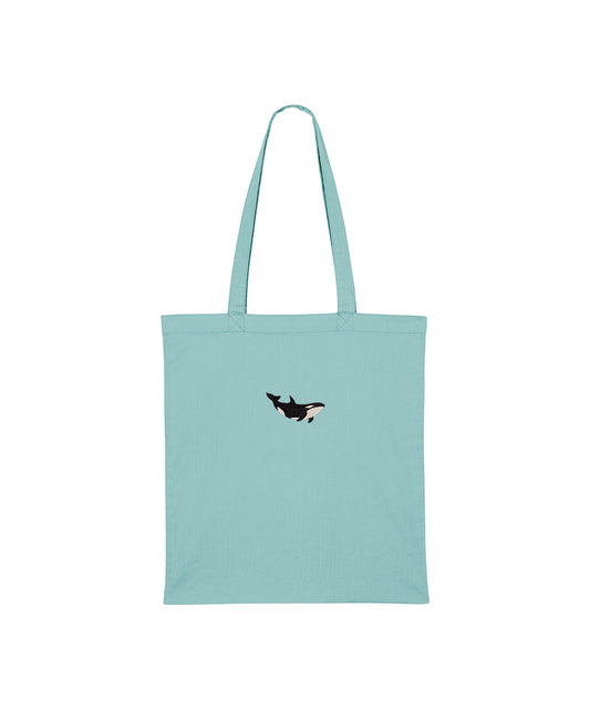 Orca Embroidered Tote Bag