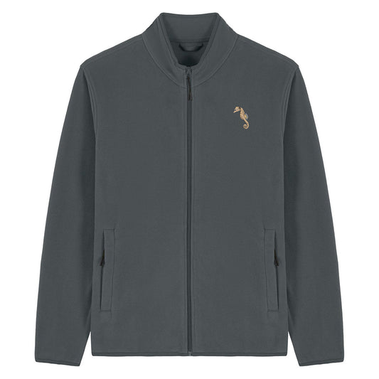 Seahorse Embroidered Men's Fleece Jacket