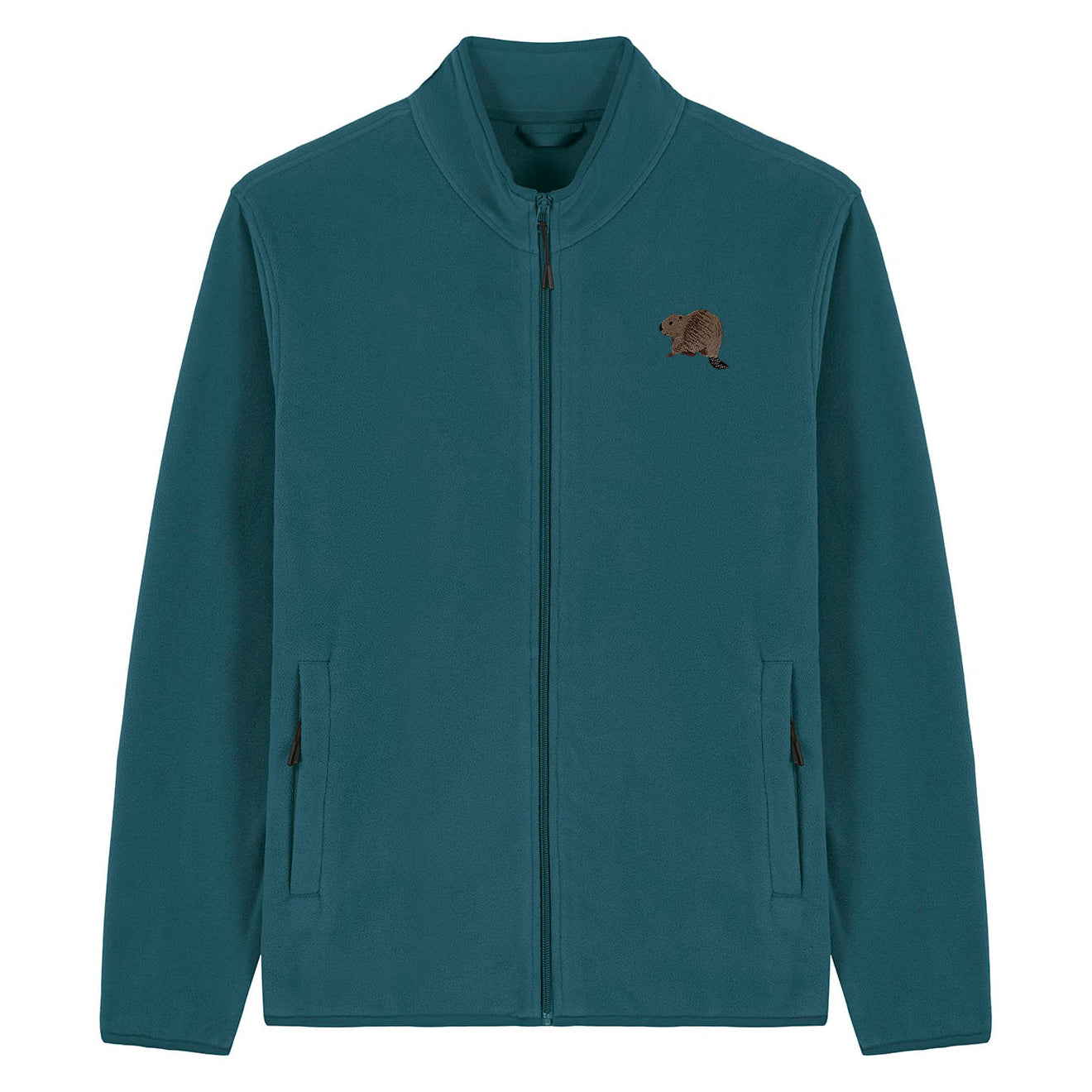 Beaver Riverside Embroidered Men's Fleece Jacket