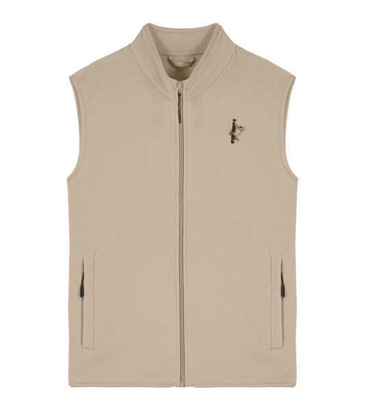 European Tree Frog Embroidered Men's Fleece Gilet Bodywarmer