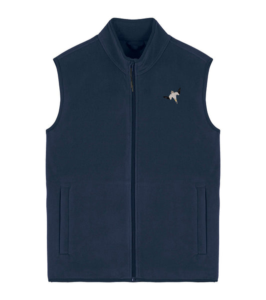 Gannet Embroidered Men's Fleece Gilet Bodywarmer