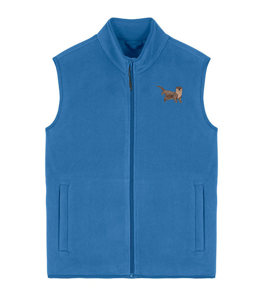 Otter Embroidered Men's Fleece Gilet Bodywarmer
