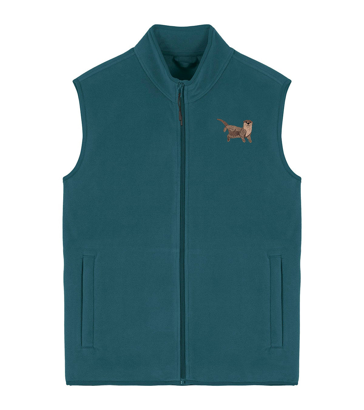 Otter Embroidered Men's Fleece Gilet Bodywarmer
