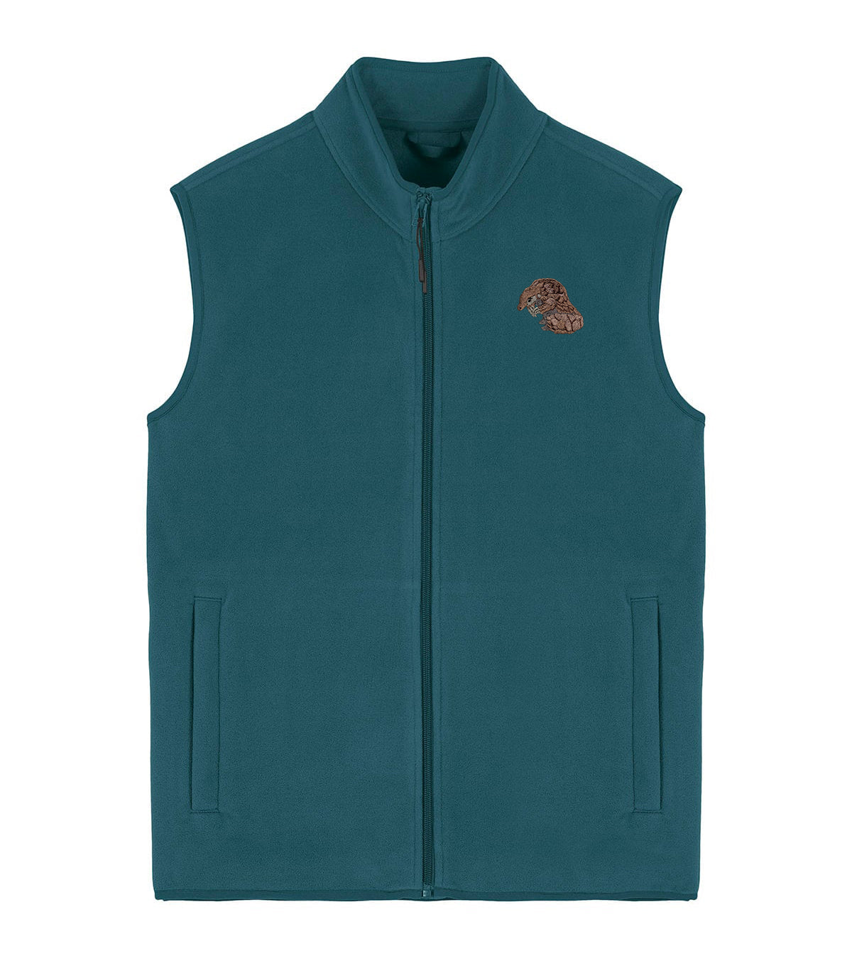 Pangolin Embroidered Men's Fleece Gilet Bodywarmer