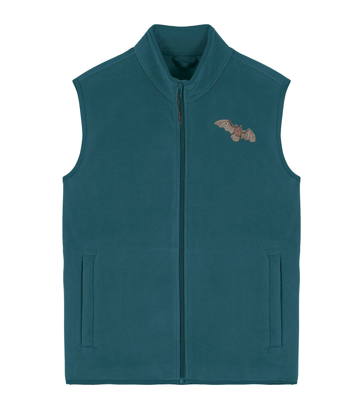 Pipistrelle Bat Embroidered Men's Fleece Gilet Bodywarmer