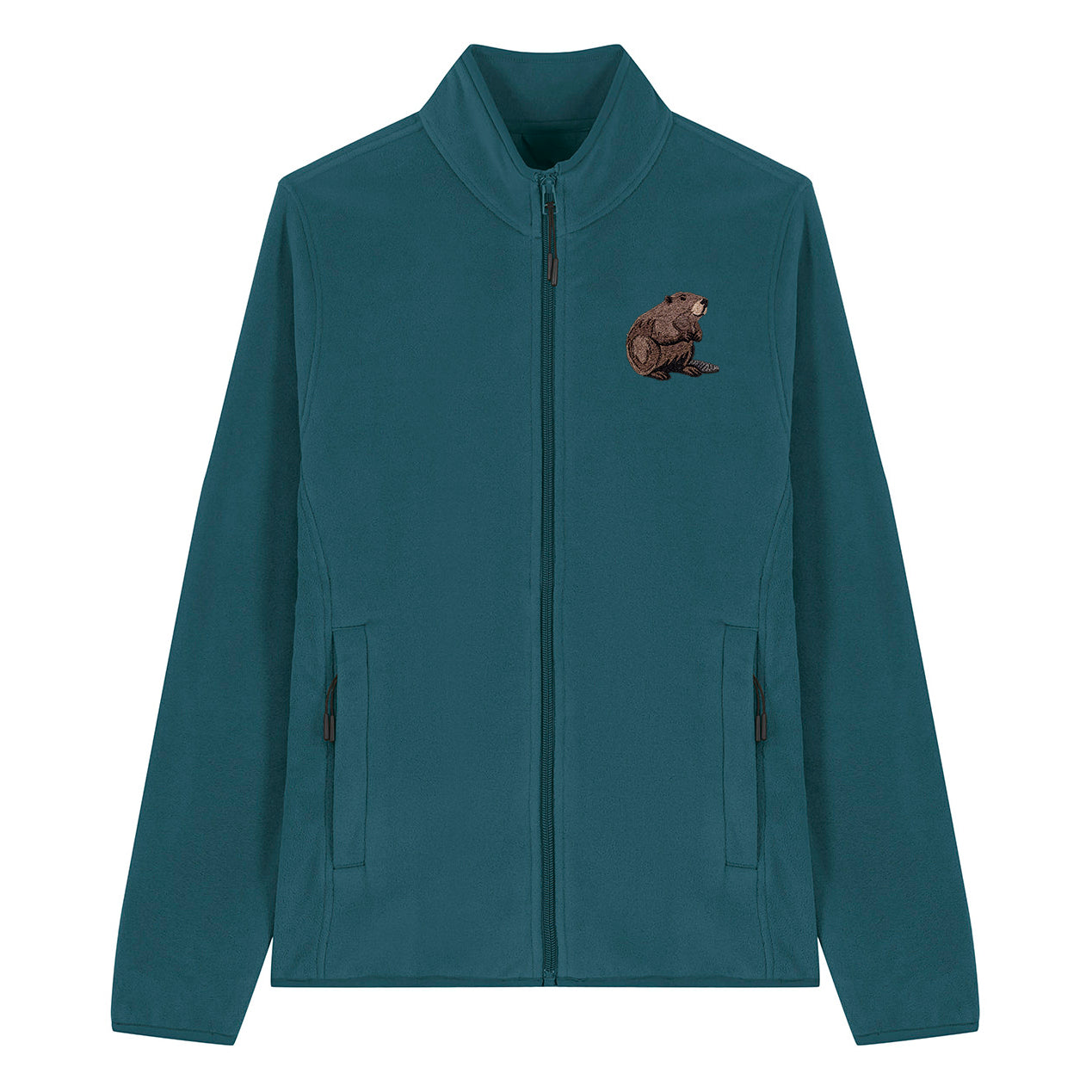 Beaver Embroidered Women's Fleece Jacket