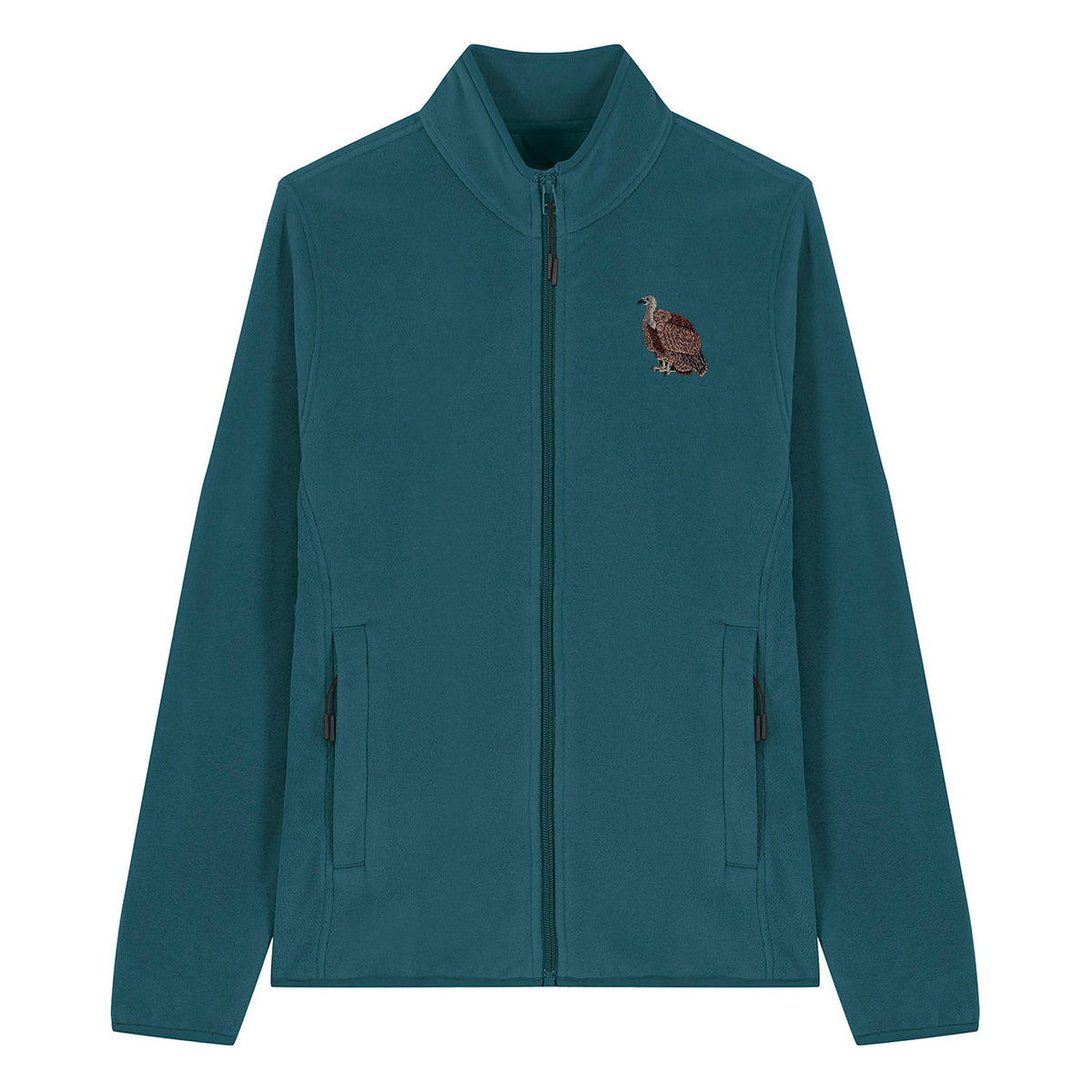 Griffon Vulture Embroidered Women's Fleece Jacket