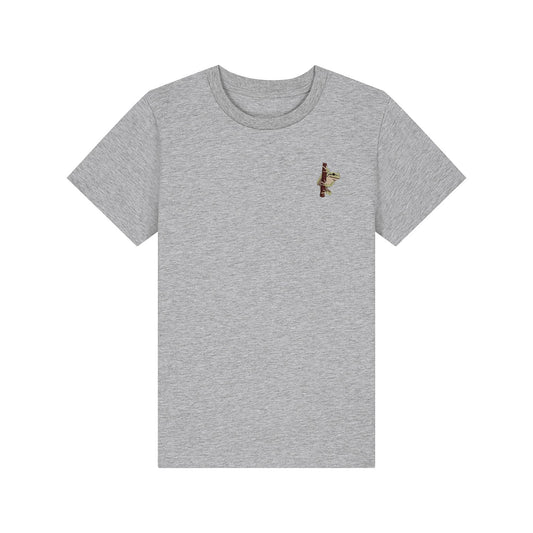 European Tree Frog Embroidered Kids T-Shirt