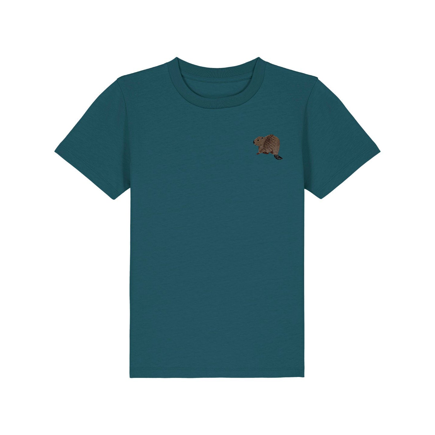 Beaver Riverside Embroidered Kids T-Shirt