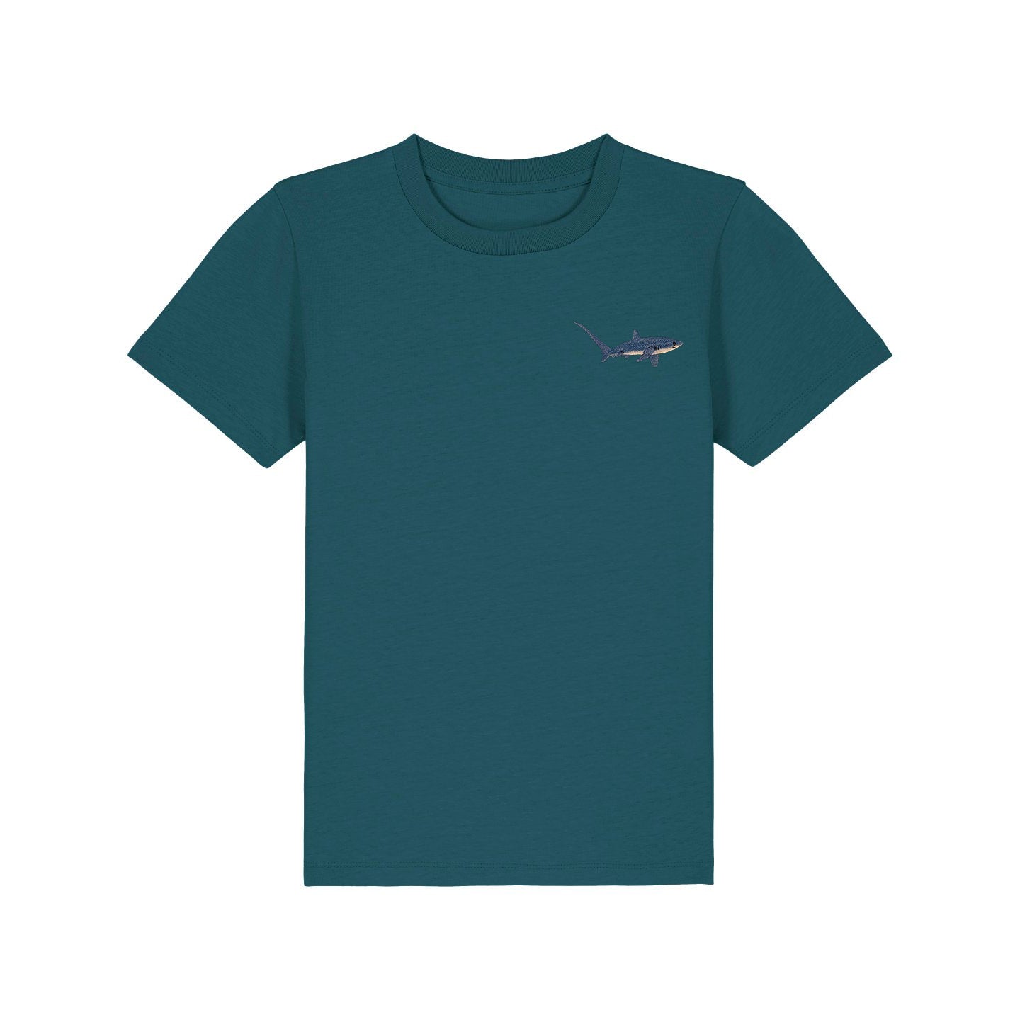 Thresher Shark Embroidered Kids T-Shirt